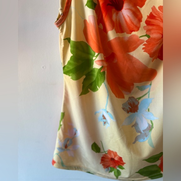 Vintage Dynamite Floral Tie Sleeve Tank Top S - Picture 4 of 11